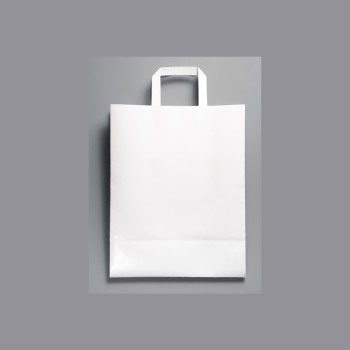 Kraft White Paper Carrier Bag 