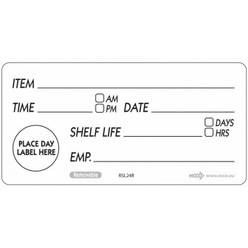 Removable Shelf Life Label