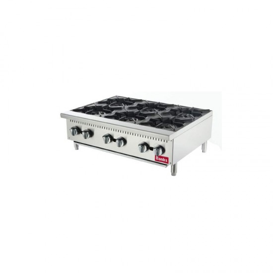 Banks Heavy Duty 6 Burner Hob