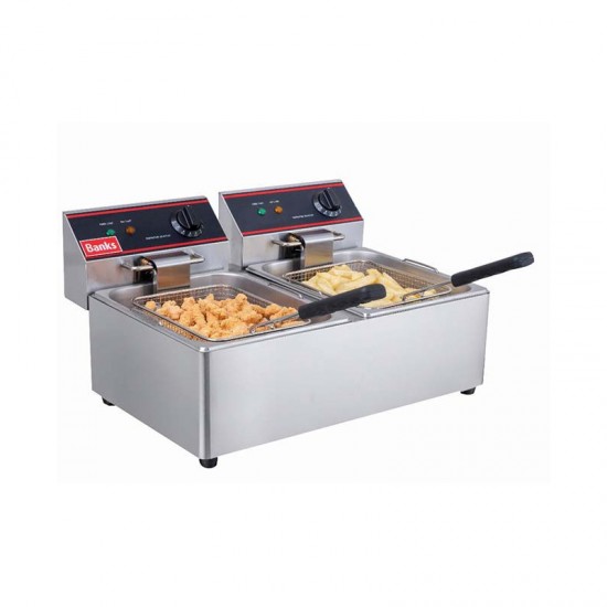 Banks Counter Top Twin Fryer 6lt