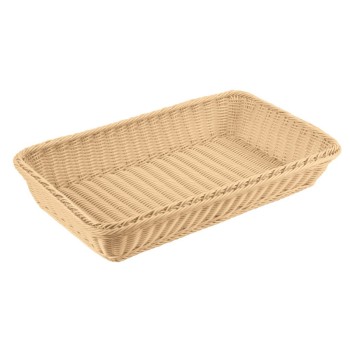 Polyrattan Bread Basket 1/1 Beige