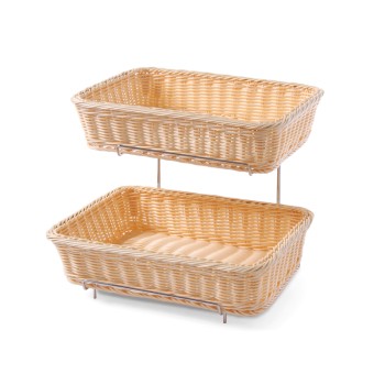 Bread Display Basket 2 Tier 1/2 Size