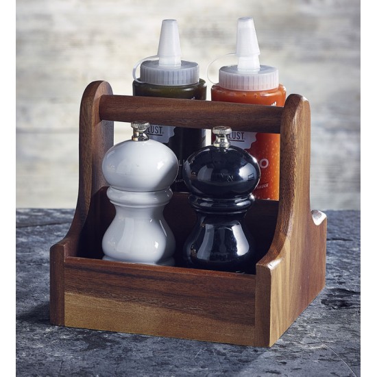 Acacia Wooden Handled Table Caddies