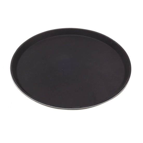 Black Round Non-Slip Trays