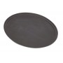 Black Oval Non-Slip Trays