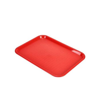 Plastic Fast Food Tray 10x14 Red