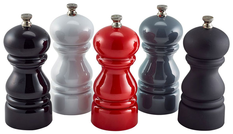 Coloured Acrylic Salt Pepper Mills