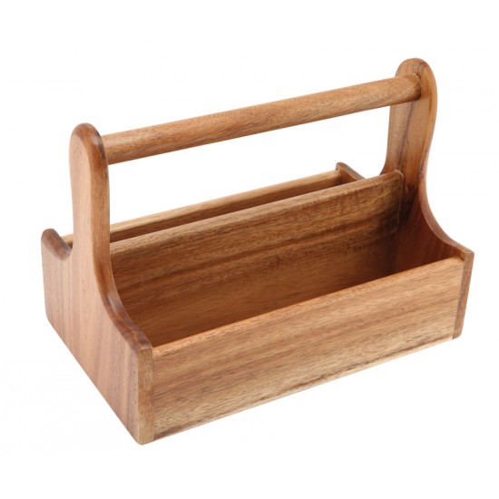 Acacia Wooden Handled Table Caddies