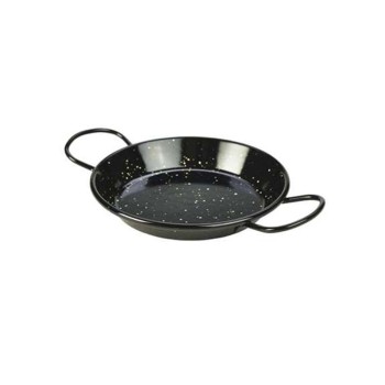 Black Enamelled Paella Pan 15cm