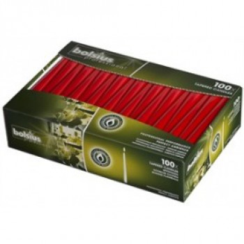 Bolsius Tapered Dinner Candles Red