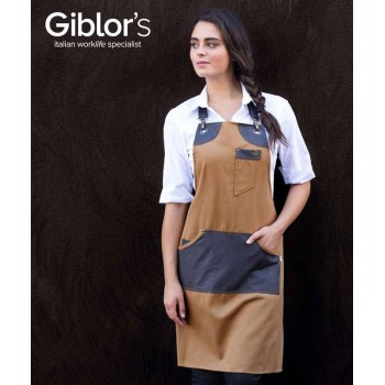 Giblors Dakota Bib Apron Ochre