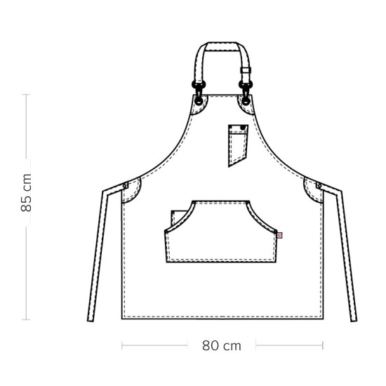 Giblors Dakota Bib Apron Ochre