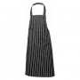 GenWare Butchers Striped Aprons Black